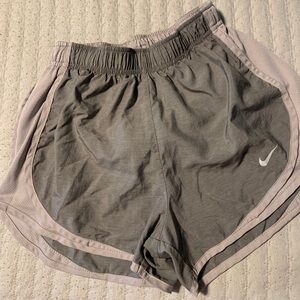 Nike Gray Athletic Shorts Lightweight Elastic Waist